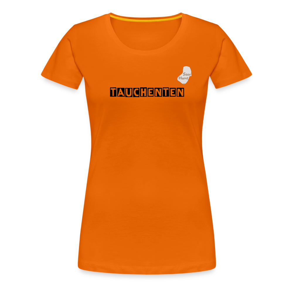 SauHunt T-Shirt für Sie (Premium) - Tauchenten - Orange