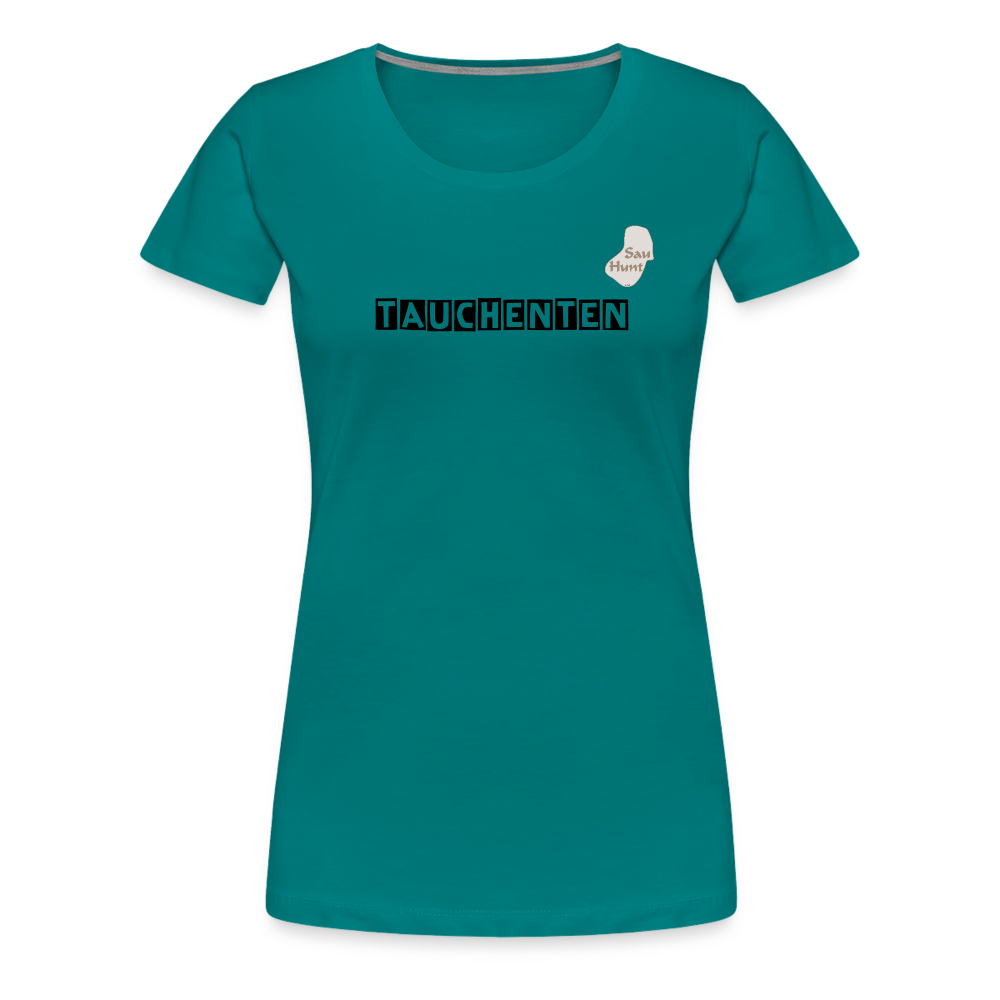 SauHunt T-Shirt für Sie (Premium) - Tauchenten - Divablau