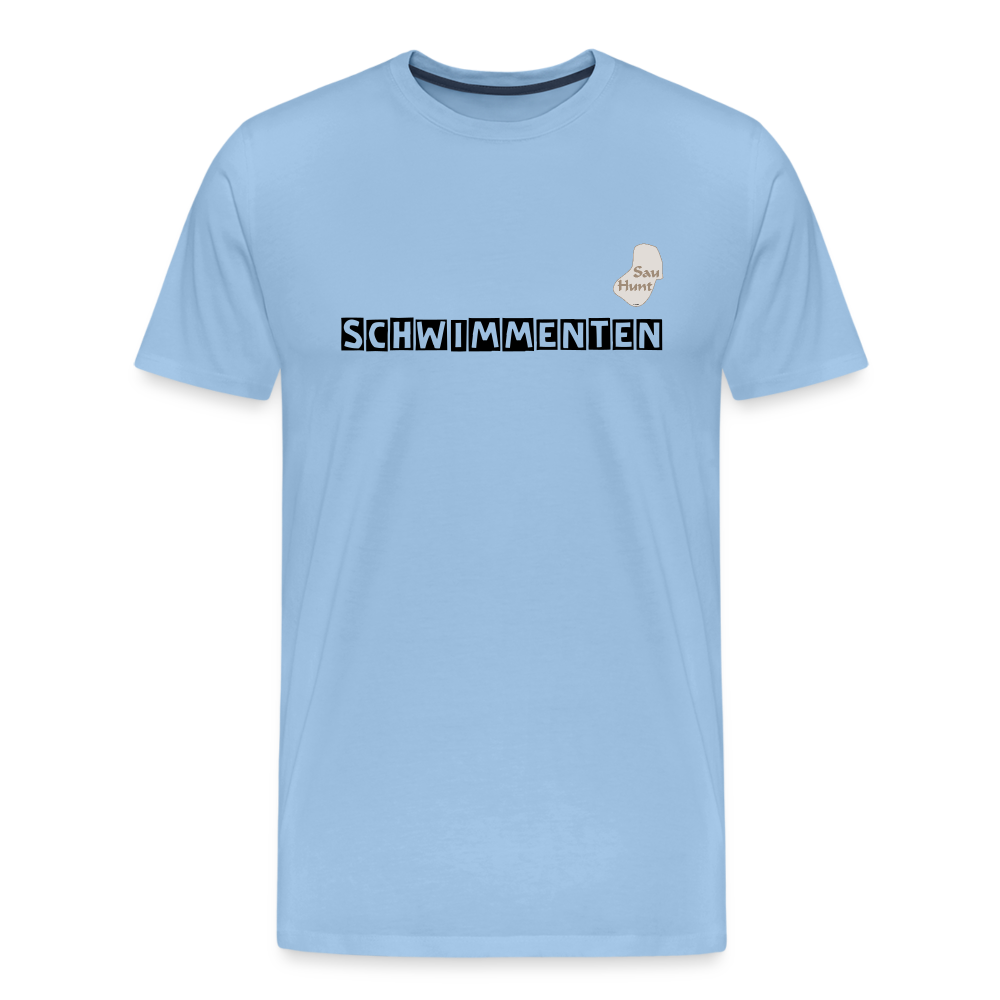 SauHunt T-Shirt (Premium) - Schwimmenten - Sky