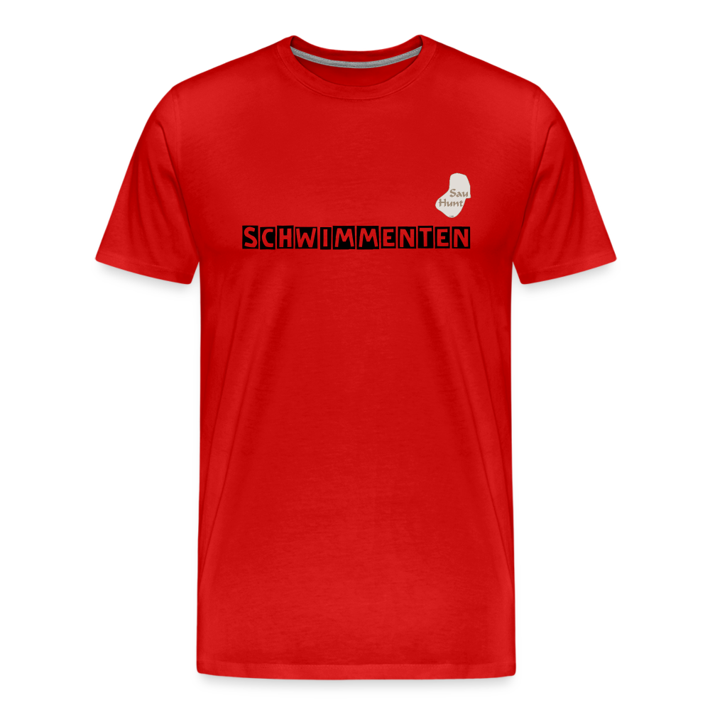 SauHunt T-Shirt (Premium) - Schwimmenten - Rot