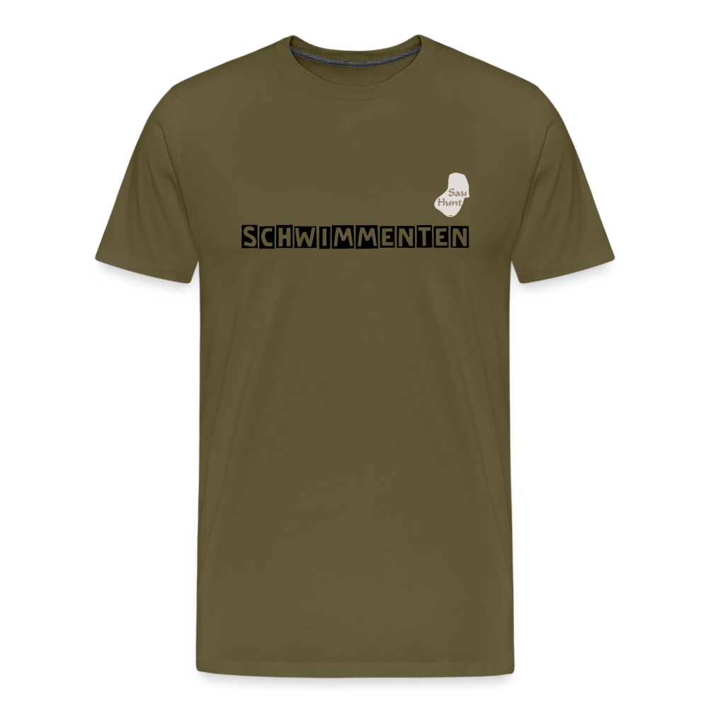 SauHunt T-Shirt (Premium) - Schwimmenten - Khaki