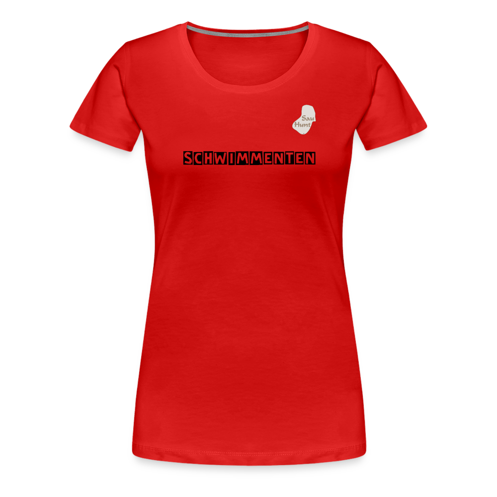 SauHunt T-Shirt für Sie (Premium) - Schwimmenten - Rot