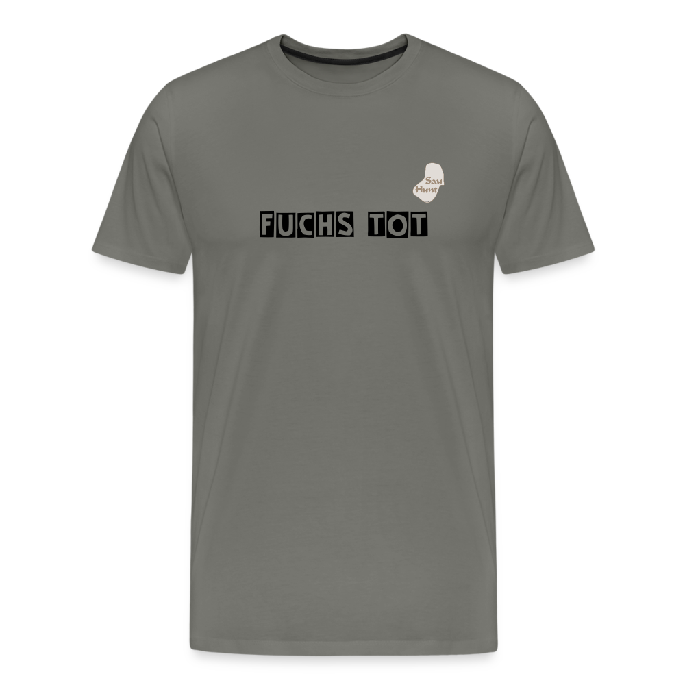 SauHunt T-Shirt (Premium) - Fuchs tot - Asphalt