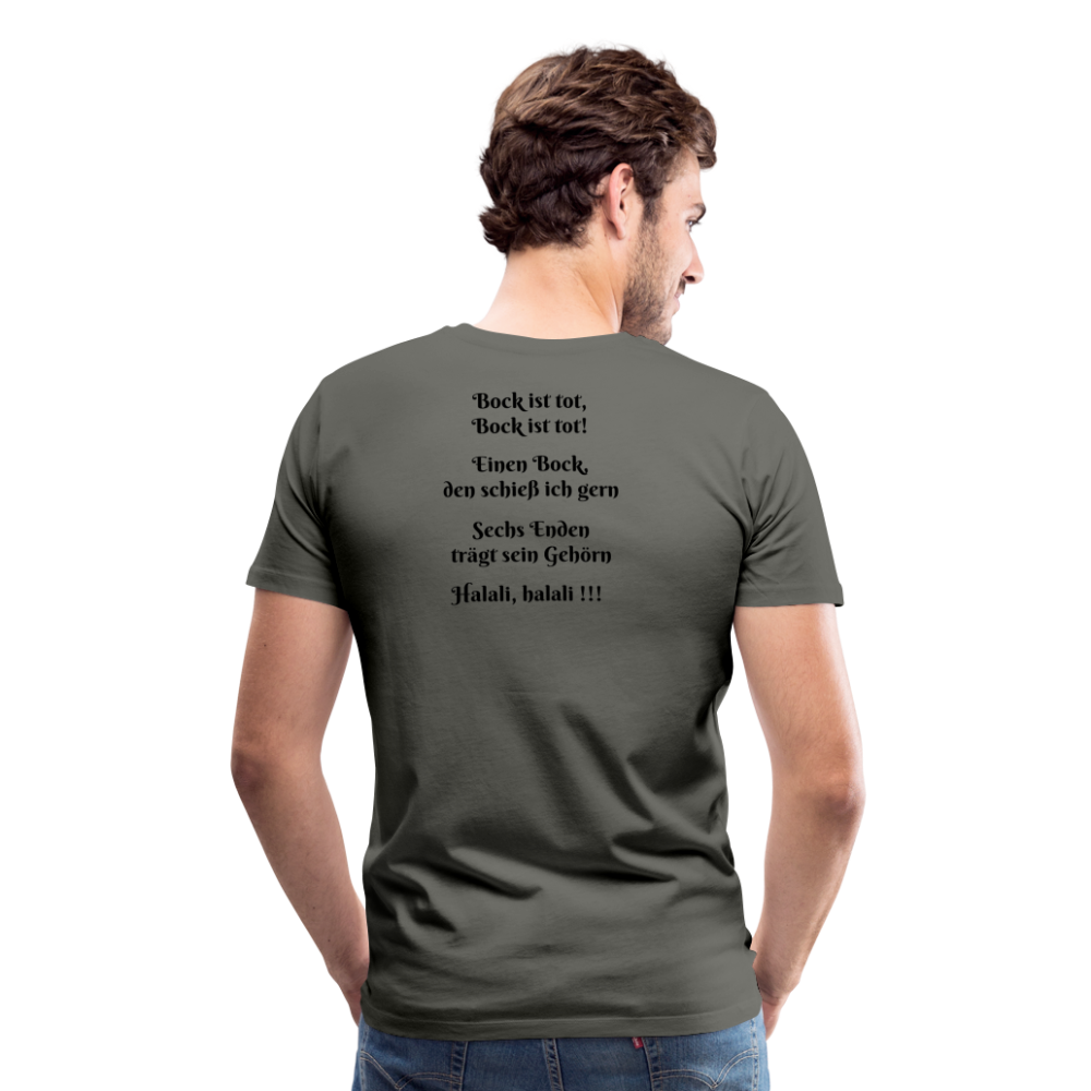 SauHunt T-Shirt (Premium) - Reh tot - Asphalt