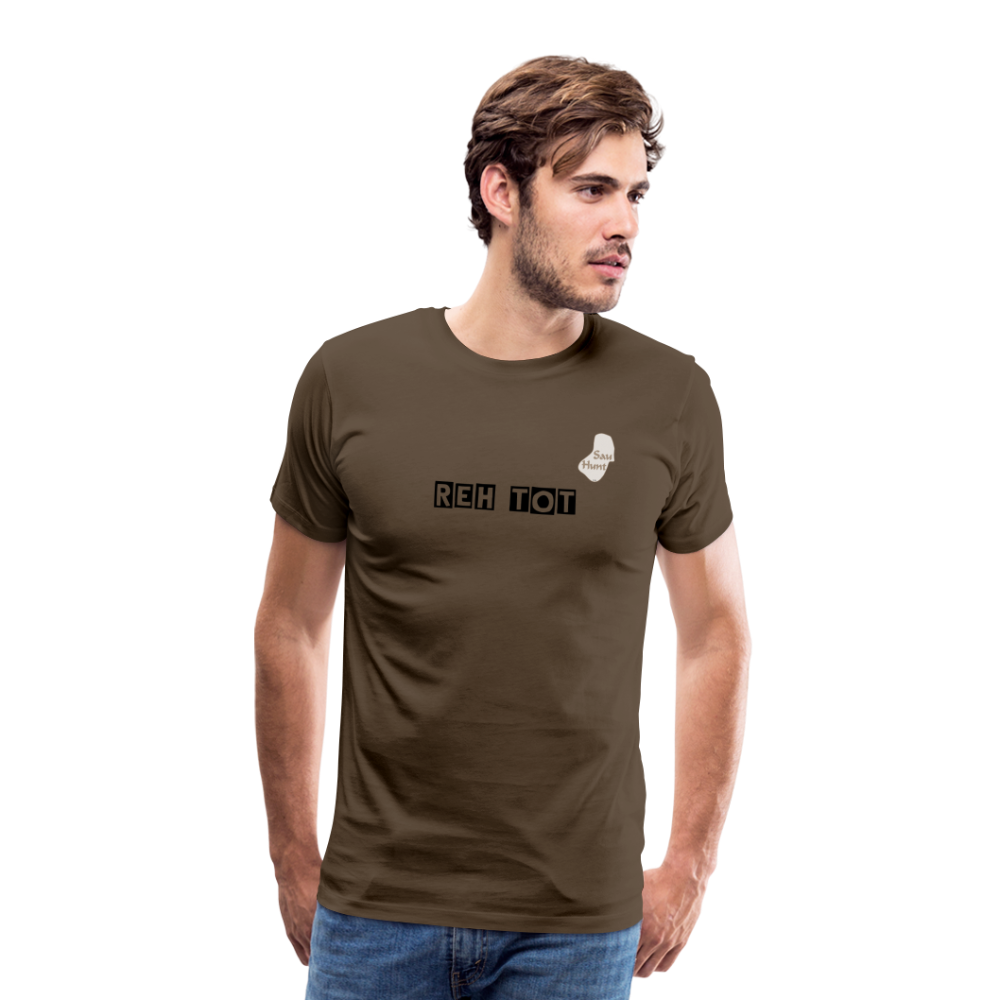 SauHunt T-Shirt (Premium) - Reh tot - Edelbraun