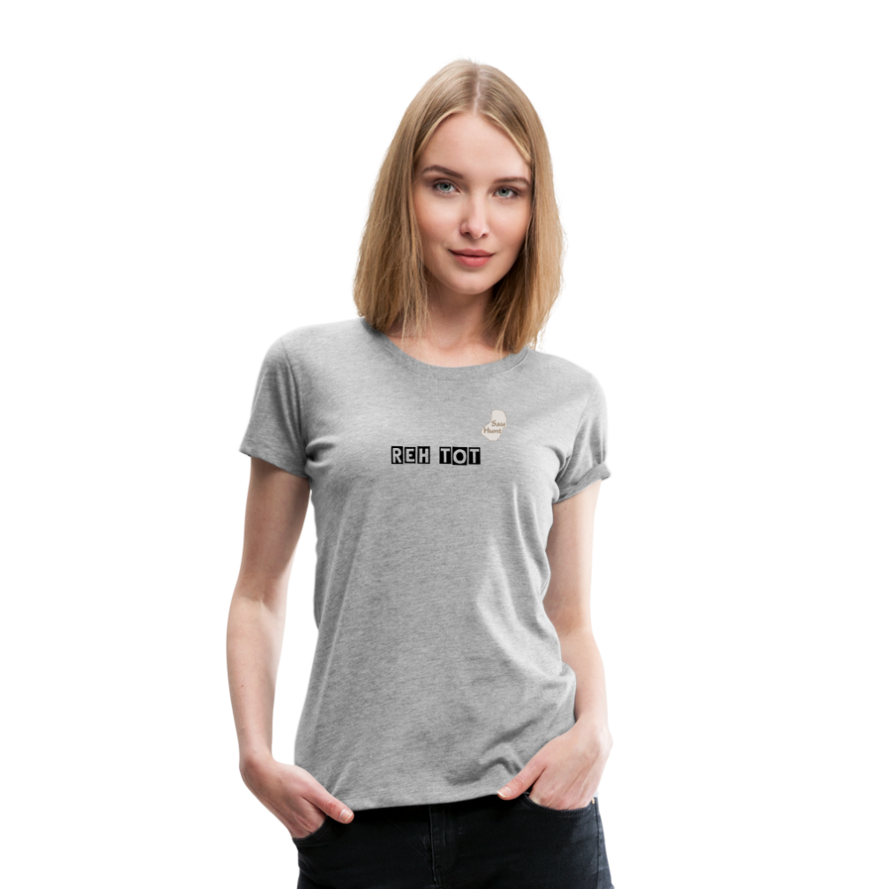 SauHunt T-Shirt (Premium) - Reh tot - Grau meliert