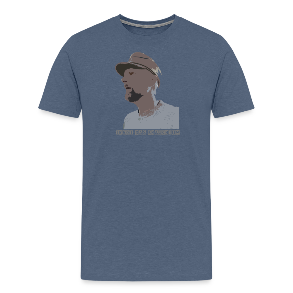 SauHunt T-Shirt (Gildan) - Brauchtum - Blau meliert