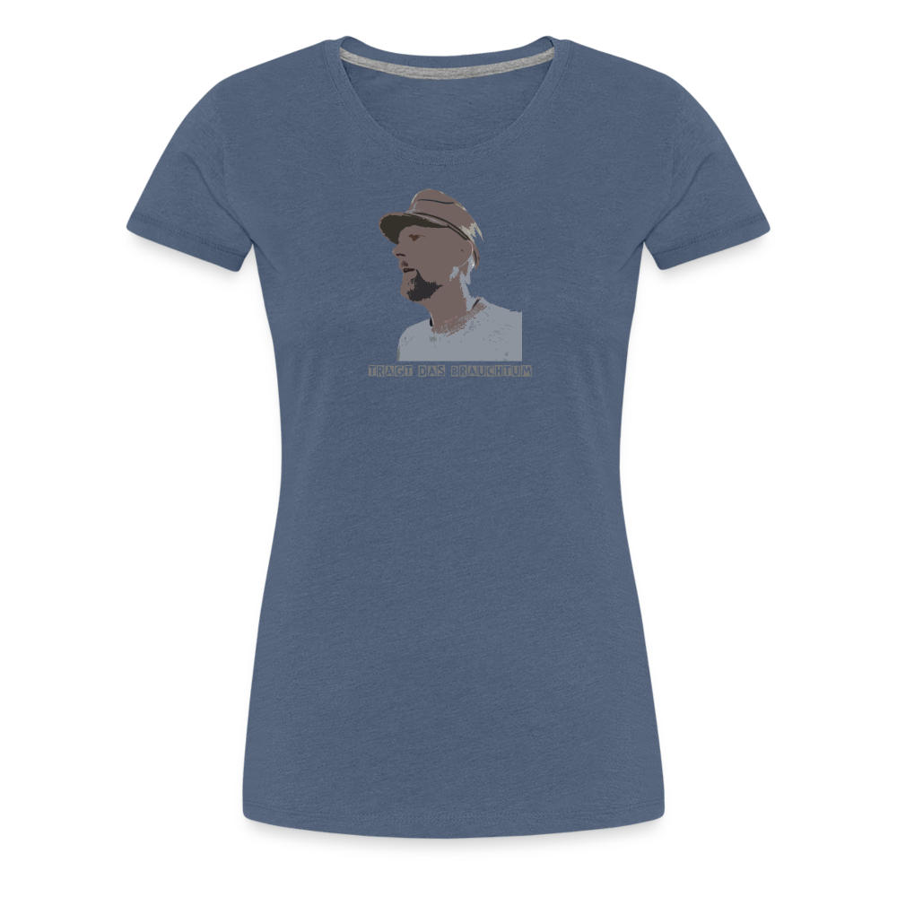 SauHunt T-Shirt für Sie (Premium) - Brauchtum - Blau meliert