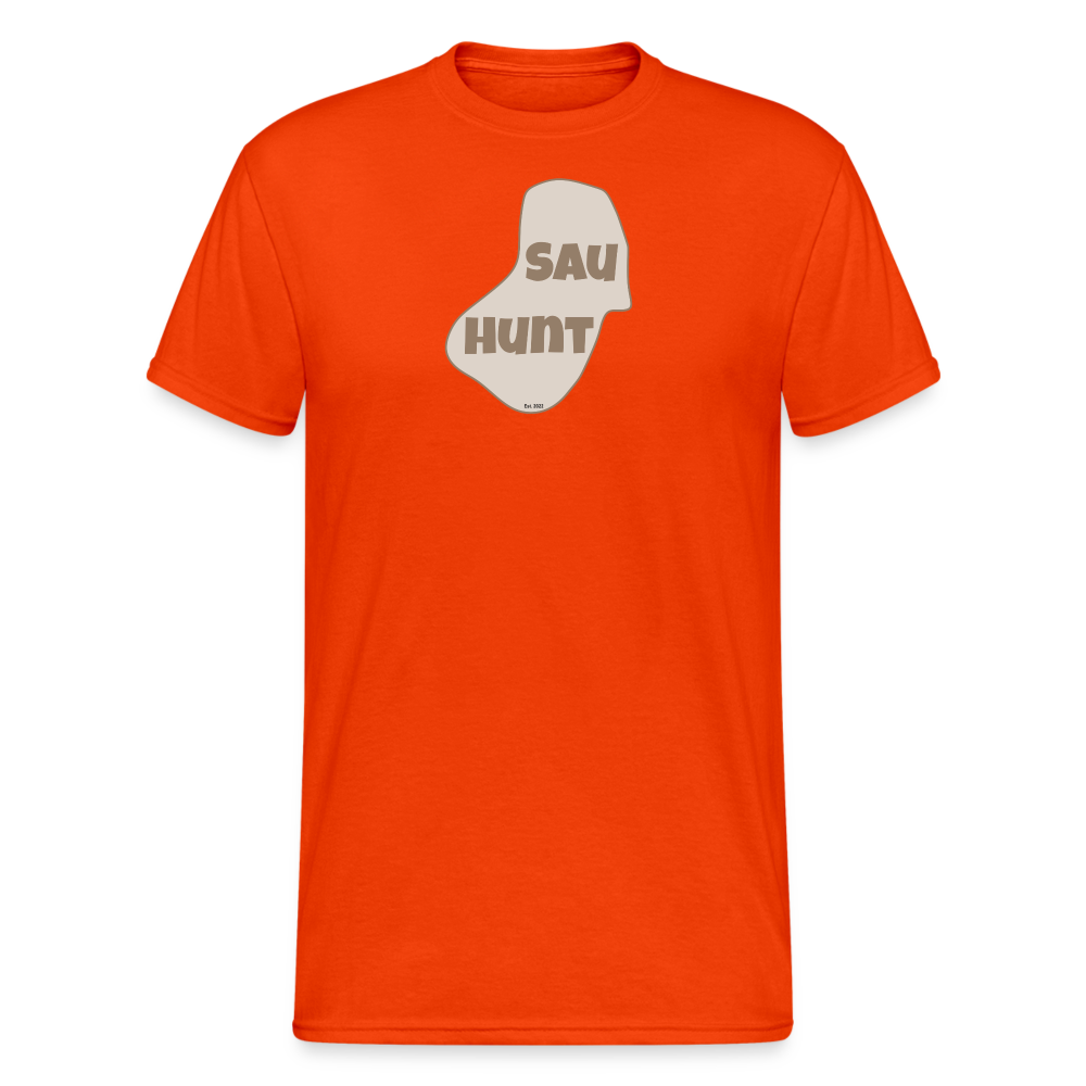 SauHunt T-Shirt (Gildan) - Durchgangsschütze - kräftig Orange