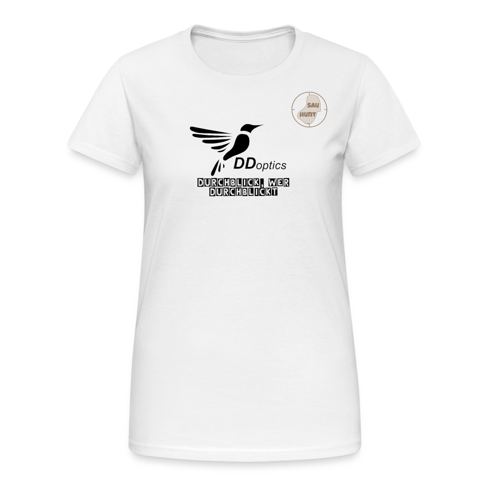SauHunt T-Shirt für Sie (Gildan) - DDOptics - weiß