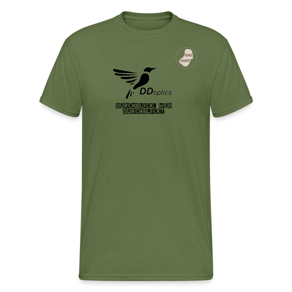 SauHunt T-Shirt (Gildan) - DDOptics - Militärgrün