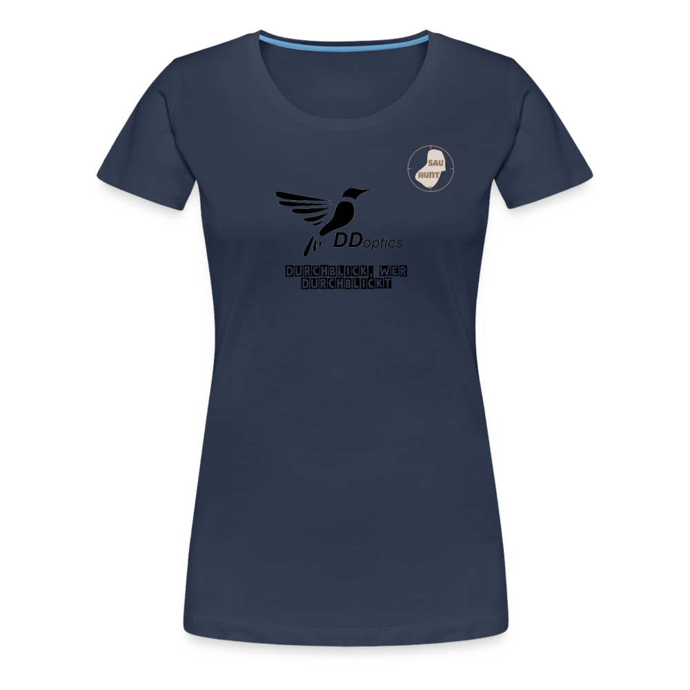SauHunt T-Shirt für Sie (Premium) - DDOptics - Navy