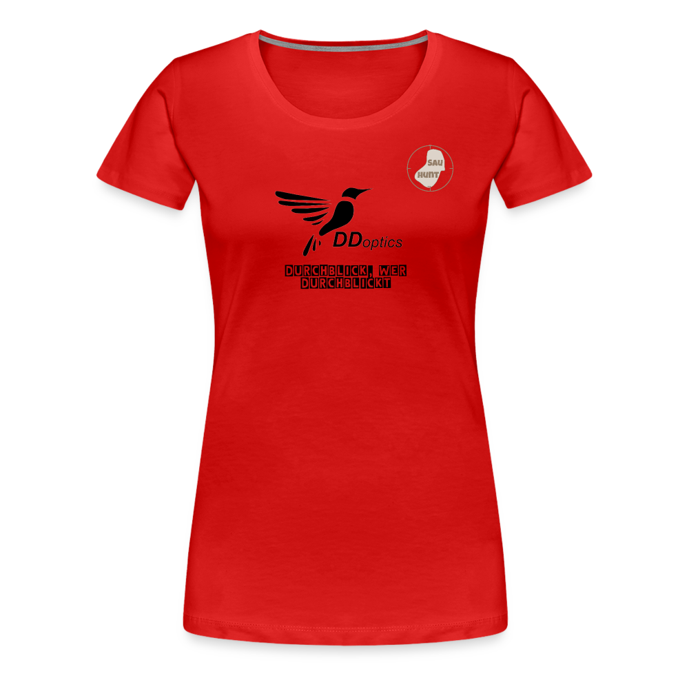 SauHunt T-Shirt für Sie (Premium) - DDOptics - Rot