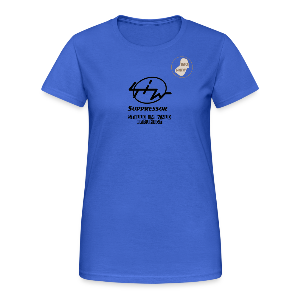 SauHunt T-Shirt für Sie (Gildan) - Stille im Wald - Königsblau