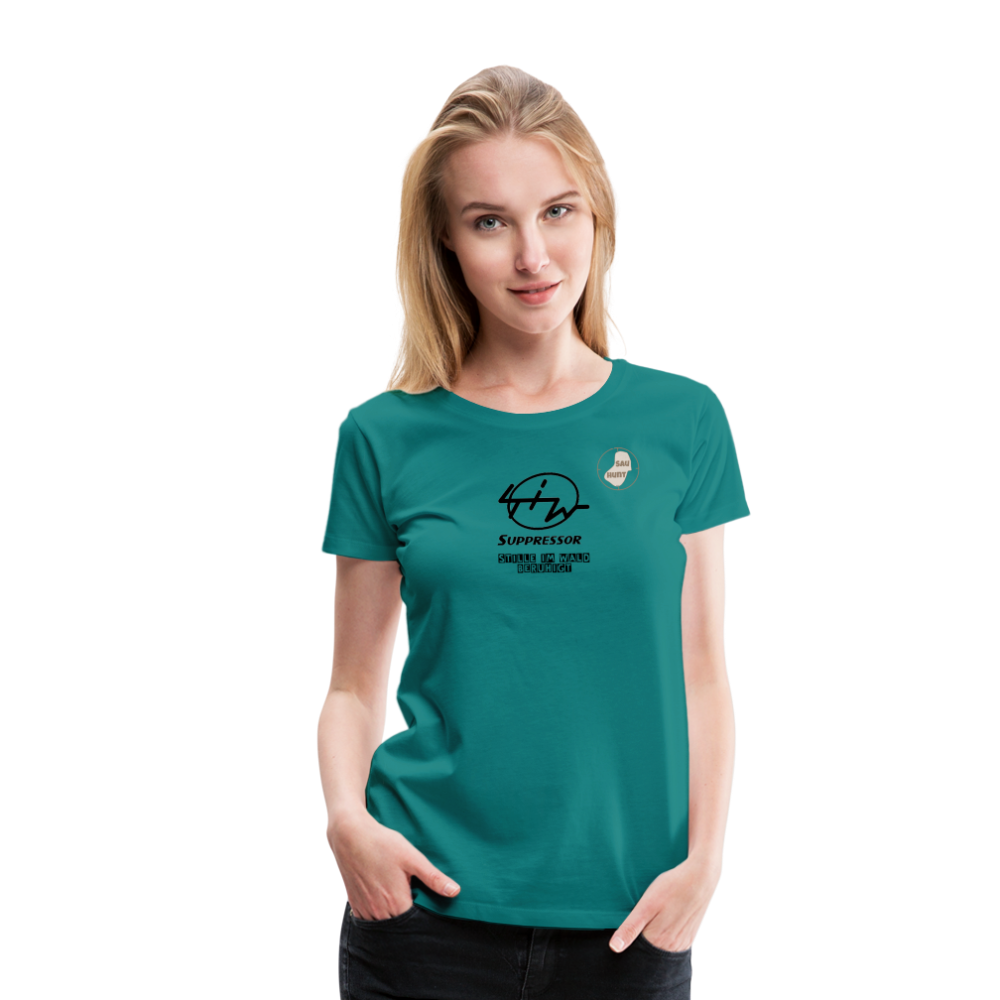 SauHunt T-Shirt für Sie (Premium) - Stille im Wald - Divablau