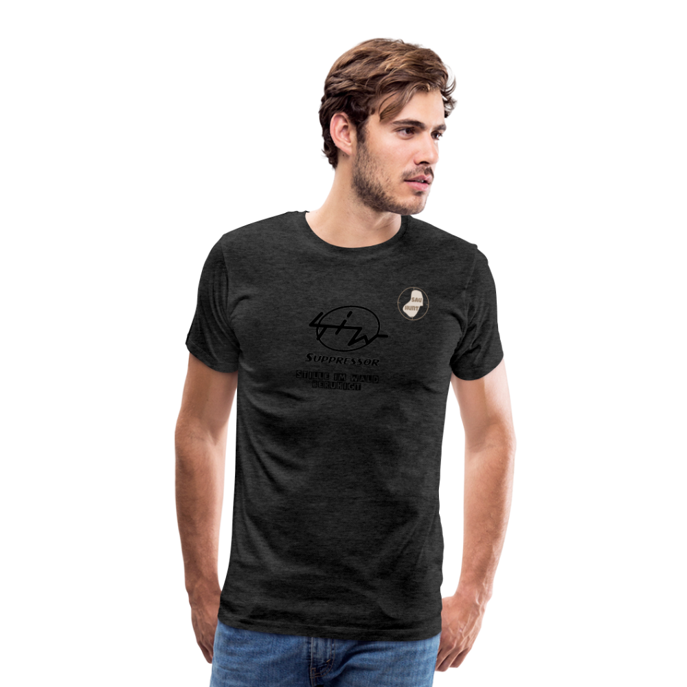 SauHunt T-Shirt (Premium) - Stille im Wald - Anthrazit