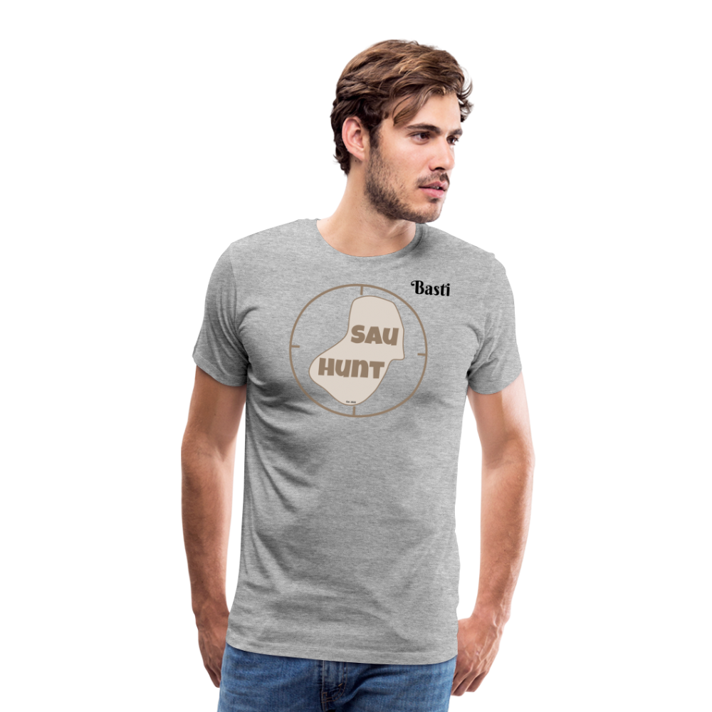 SauHunt Promo Shirt - Grau meliert