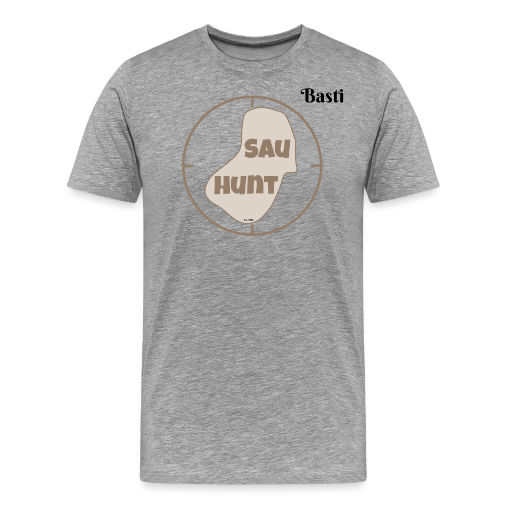 SauHunt Promo Shirt - Grau meliert