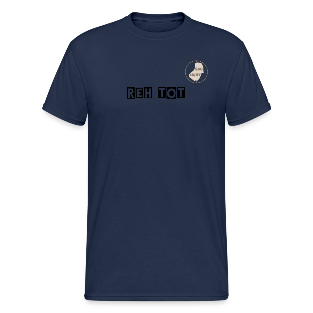 SauHunt T-Shirt (Gildan) - Reh tot - Navy