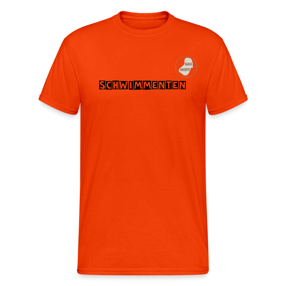 SauHunt T-Shirt (Gildan) - Schwimmenten - kräftig Orange
