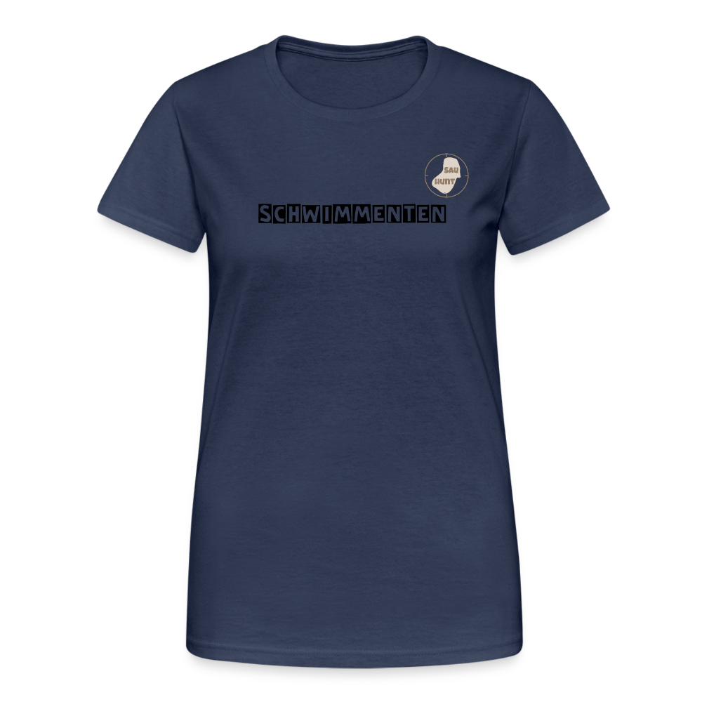SauHunt T-Shirt für Sie (Gildan) - Schwimmenten - Navy