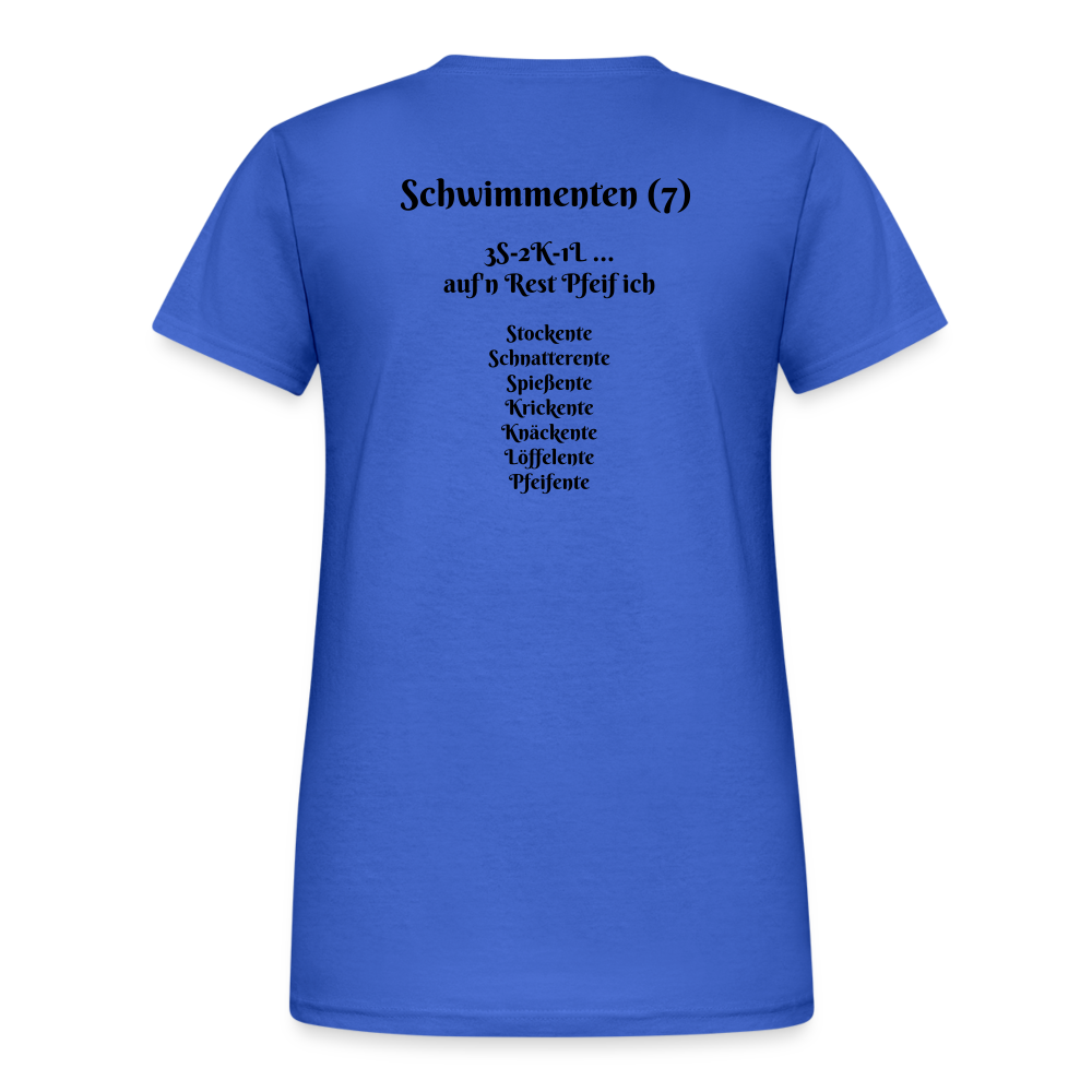 SauHunt T-Shirt für Sie (Gildan) - Schwimmenten - Königsblau
