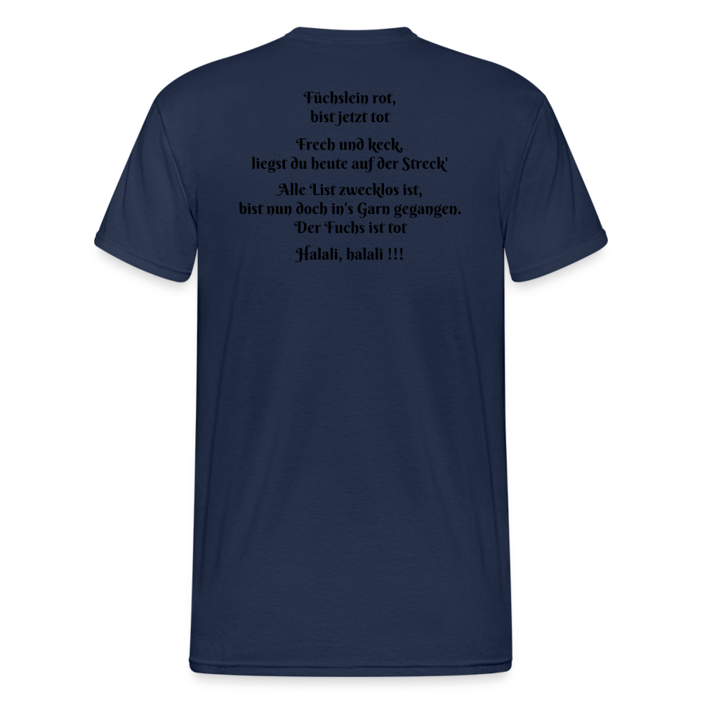 SauHunt T-Shirt (Gildan) - Fuchs tot - Navy