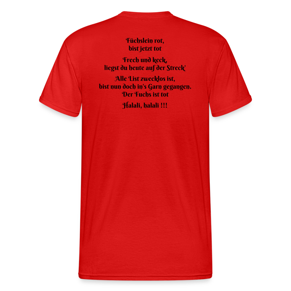 SauHunt T-Shirt (Gildan) - Fuchs tot - Rot