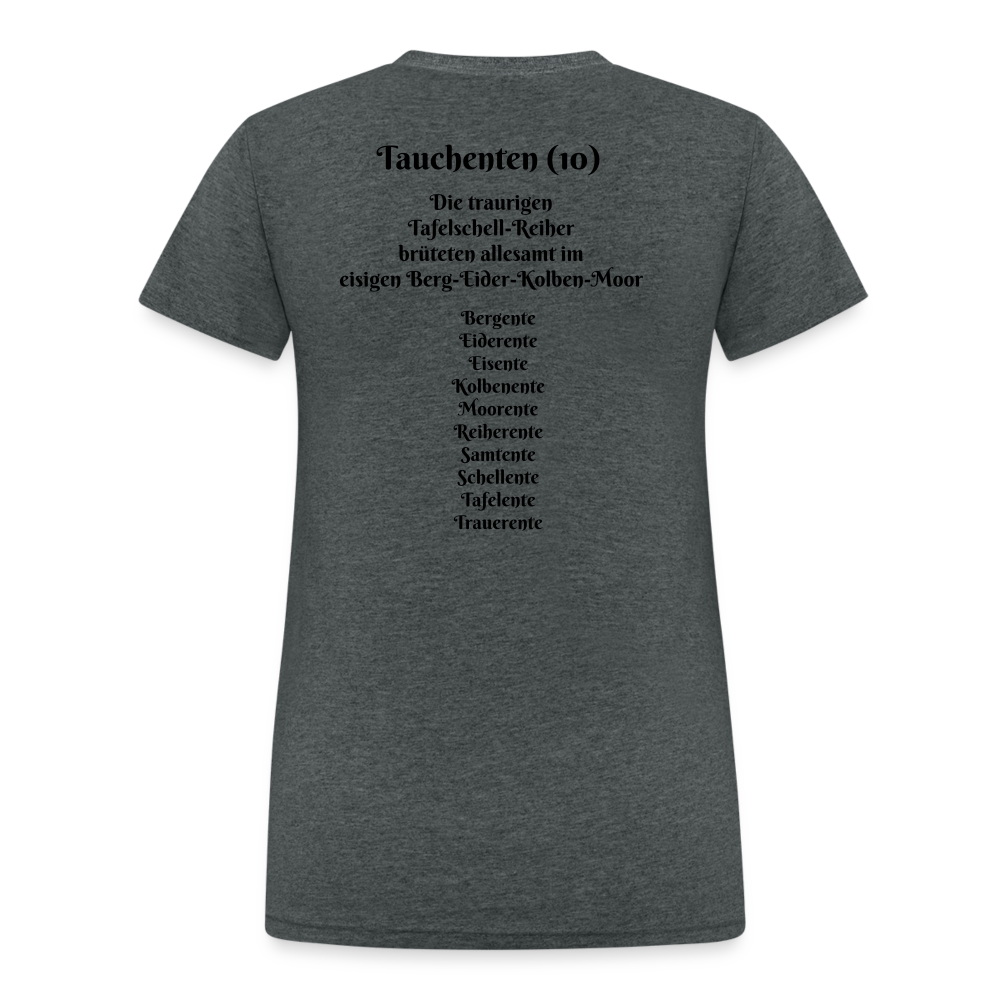 SauHunt T-Shirt für Sie (Gildan) - Tauchenten - Dunkelgrau meliert