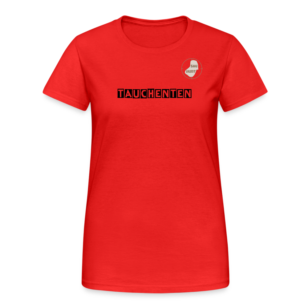 SauHunt T-Shirt für Sie (Gildan) - Tauchenten - Rot