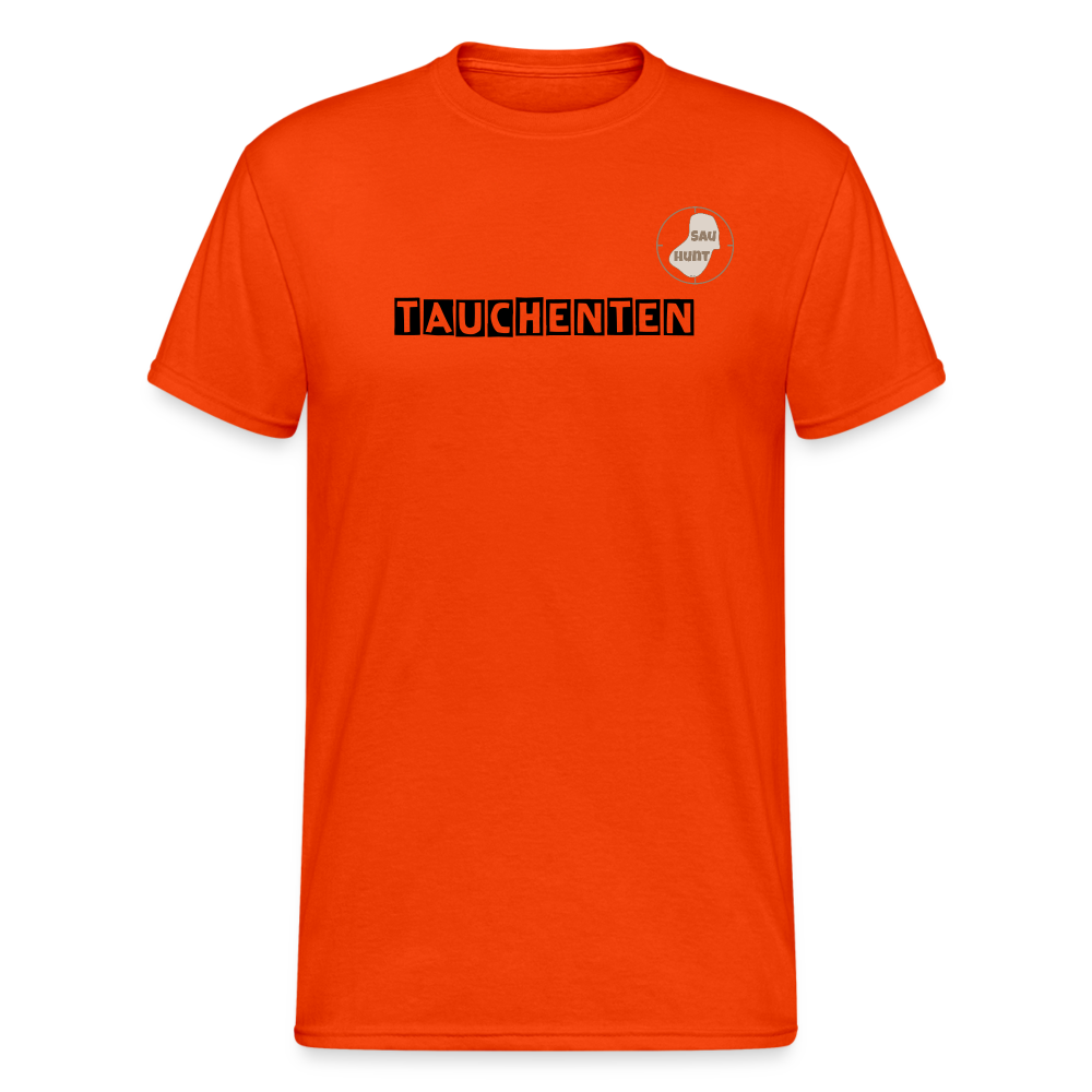 SauHunt T-Shirt (Gildan) - Tauchenten - kräftig Orange
