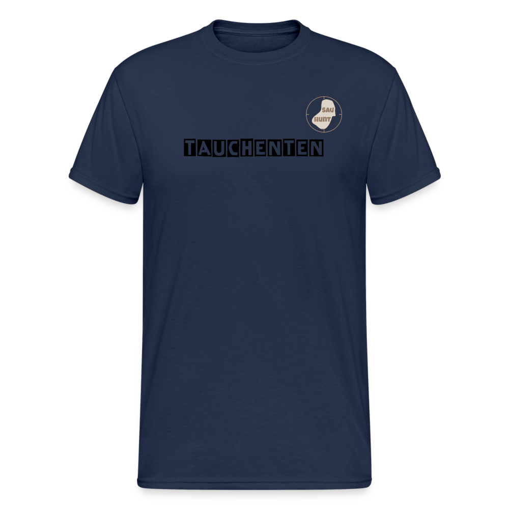 SauHunt T-Shirt (Gildan) - Tauchenten - Navy
