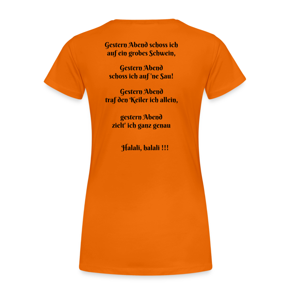 SauHunt T-Shirt für Sie (Gildan) - Sau tot - Orange