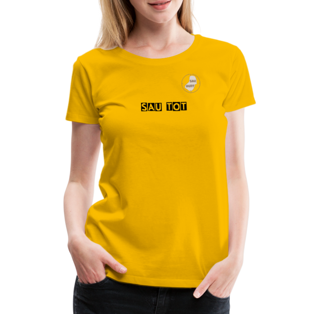 SauHunt T-Shirt für Sie (Gildan) - Sau tot - Sonnengelb