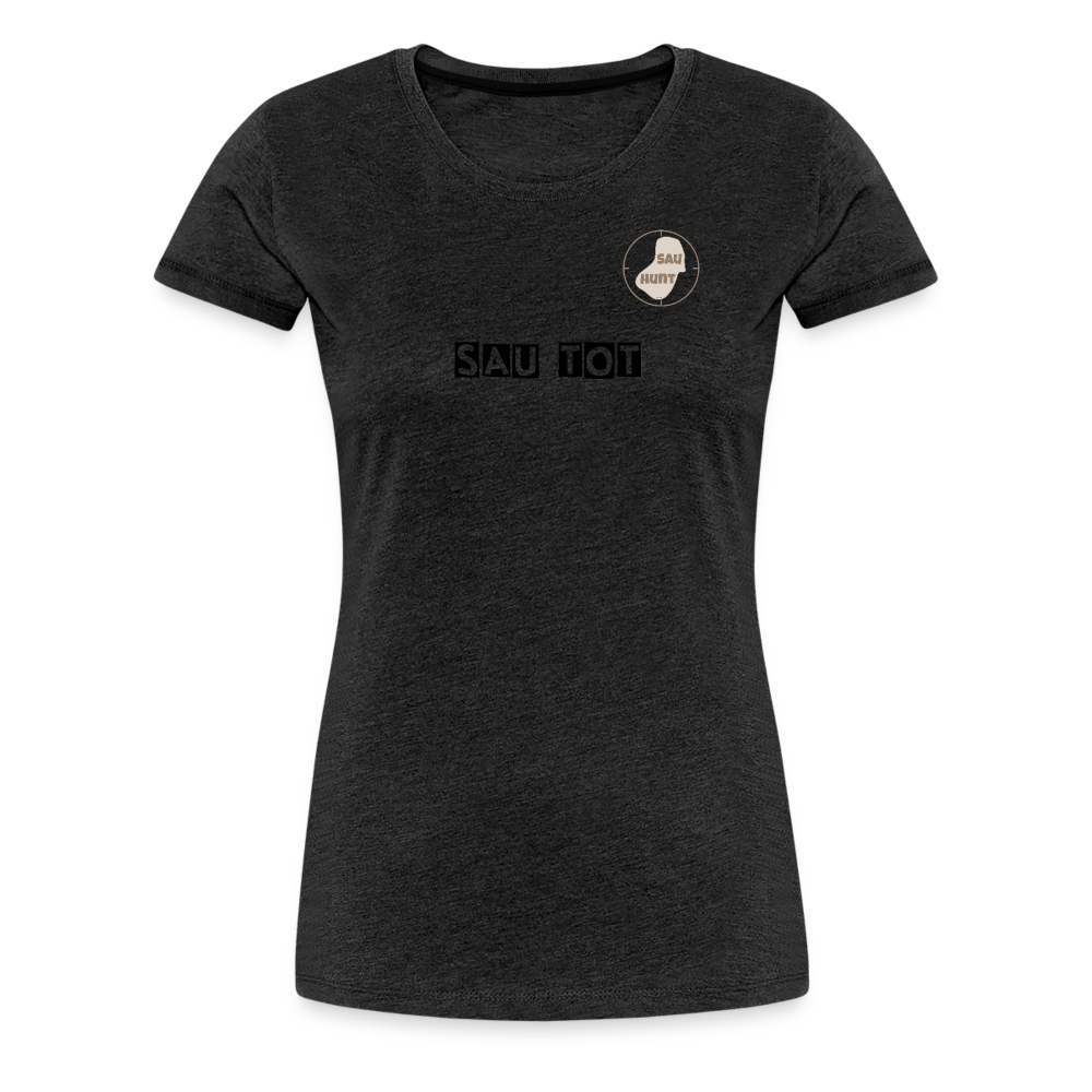 SauHunt T-Shirt für Sie (Gildan) - Sau tot - Anthrazit