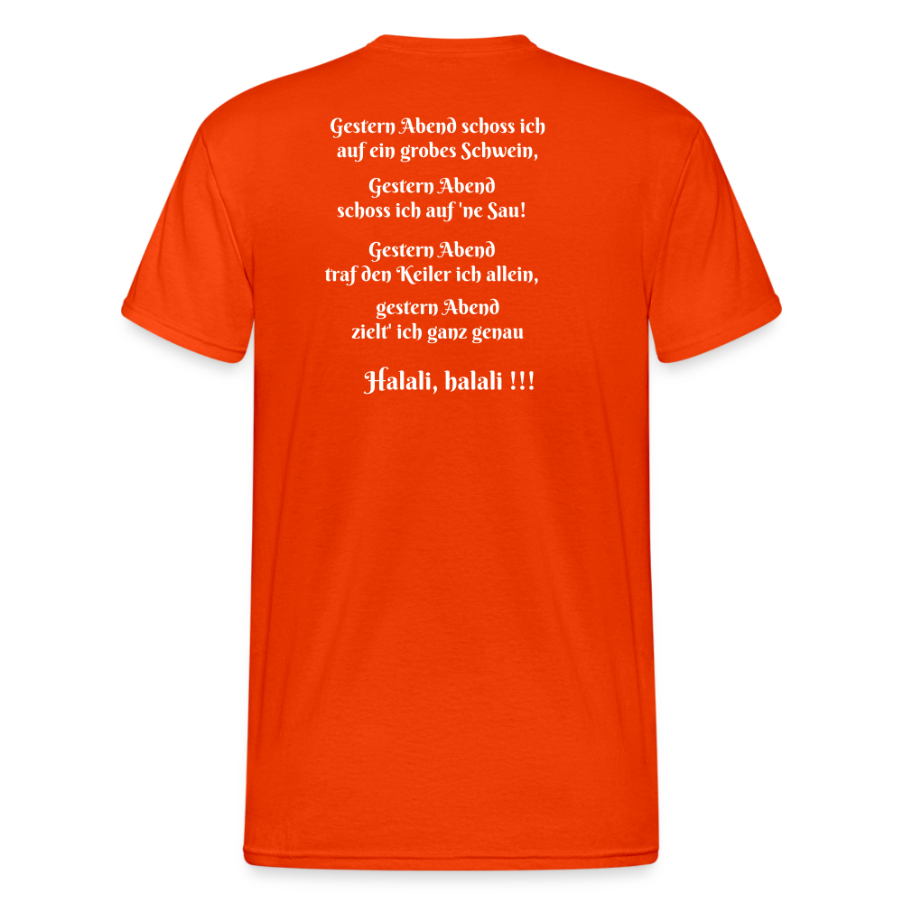 SauHunt T-Shirt (Gildan) - Sau tot - kräftig Orange