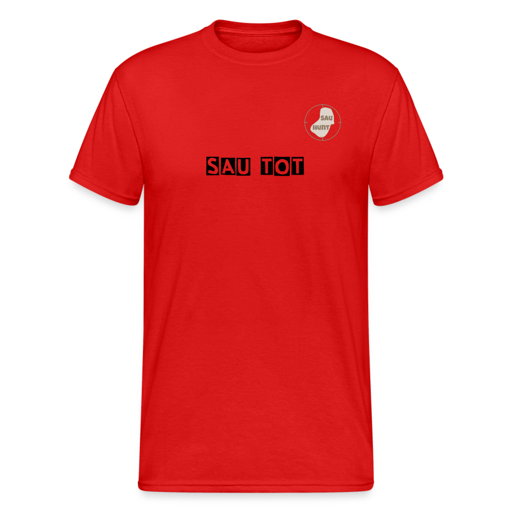 SauHunt T-Shirt (Gildan) - Sau tot - Rot