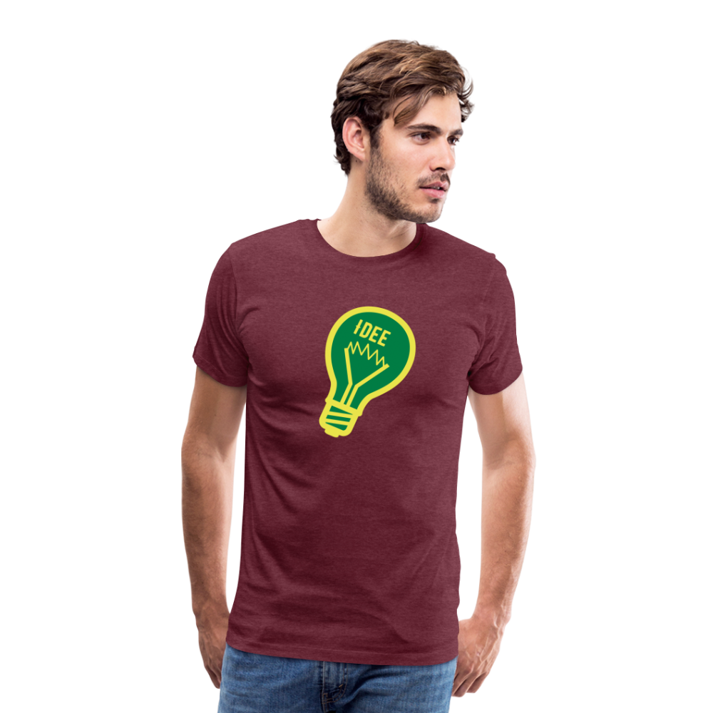 Funshirt - Idee - Bordeauxrot meliert