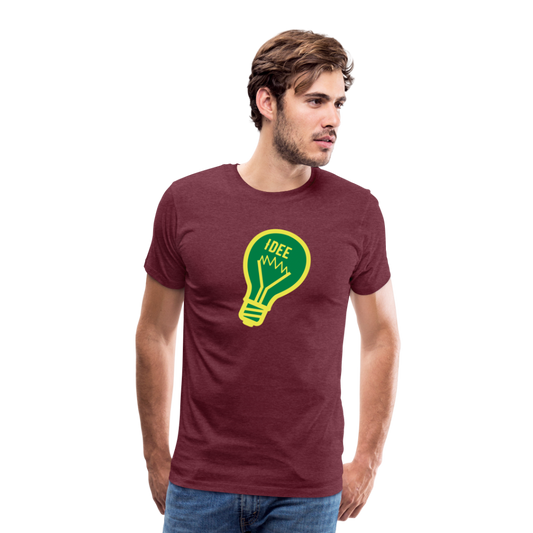 Funshirt - Idee - Bordeauxrot meliert