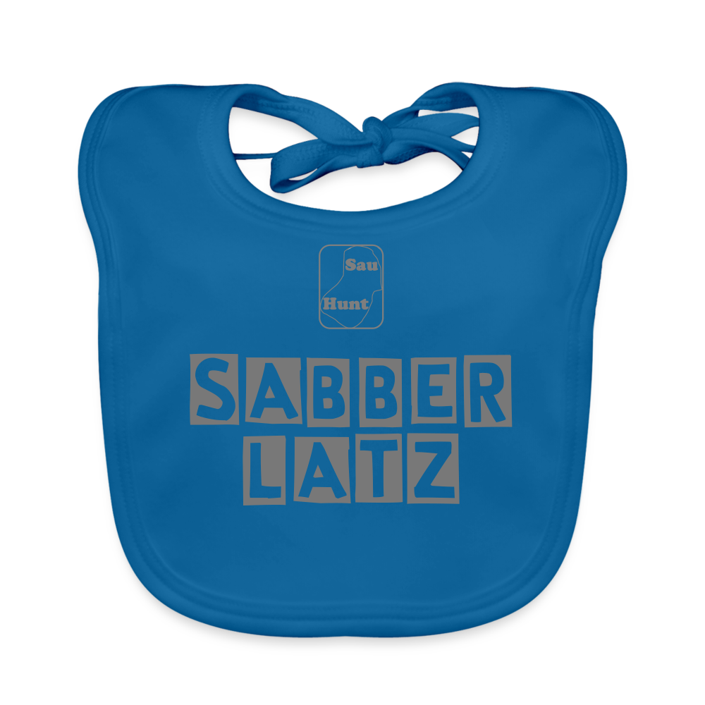 Babylatz - Sabber - Pfauenblau