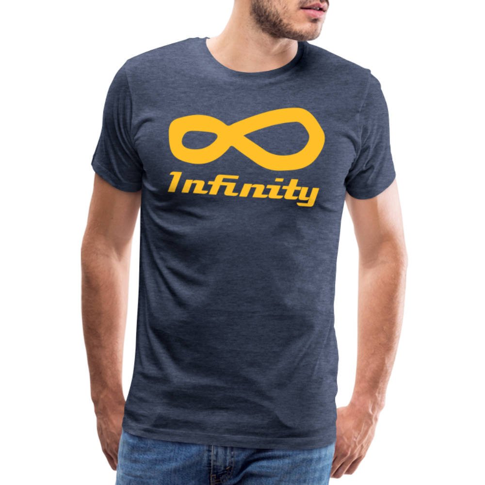 Men’s Premium T-Shirt - Infinity - Blau meliert