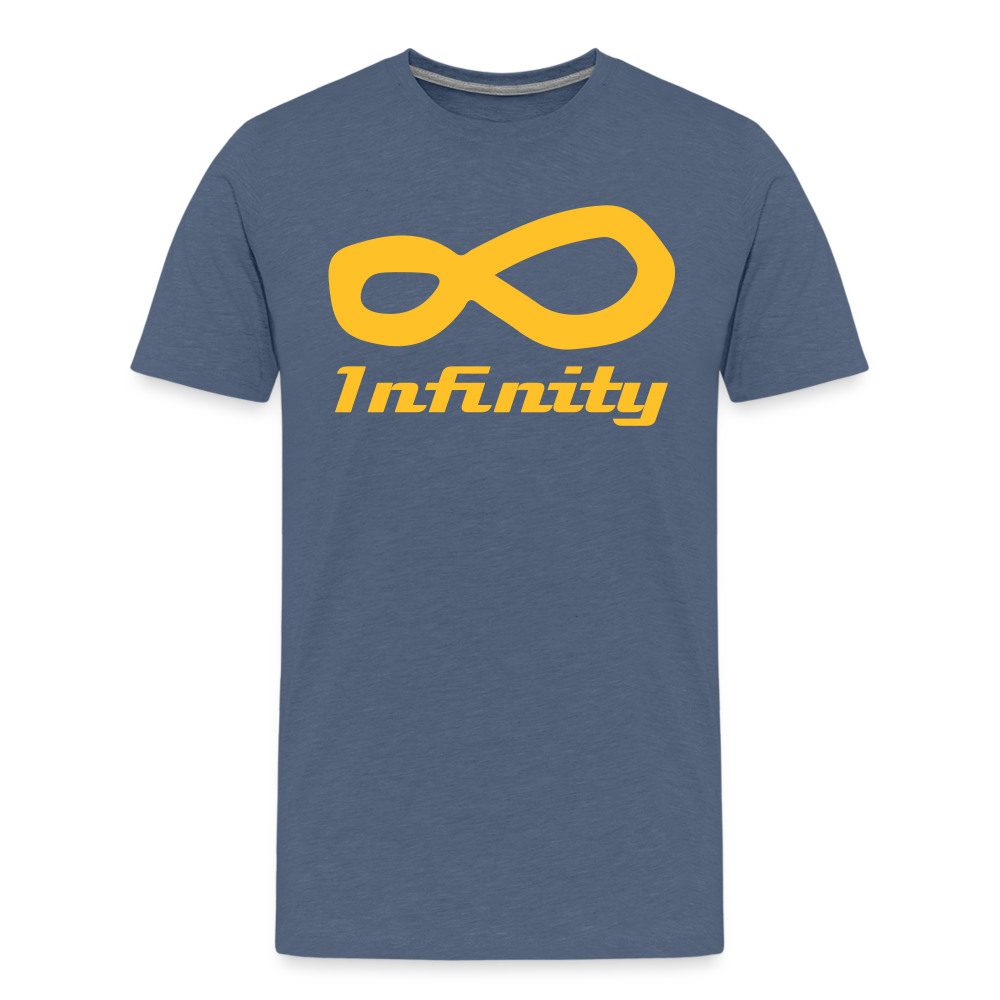 Men’s Premium T-Shirt - Infinity - Blau meliert