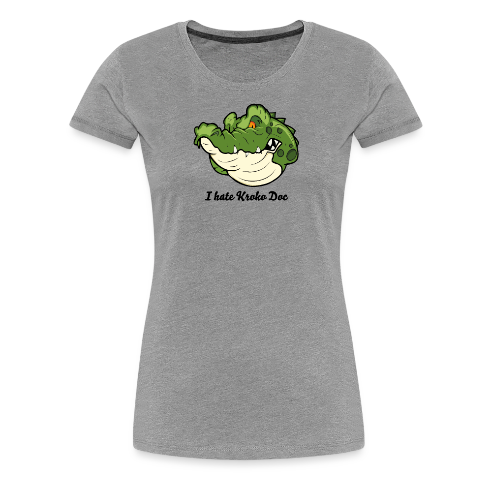 Girl’s Premium T-Shirt - Kroko - Grau meliert