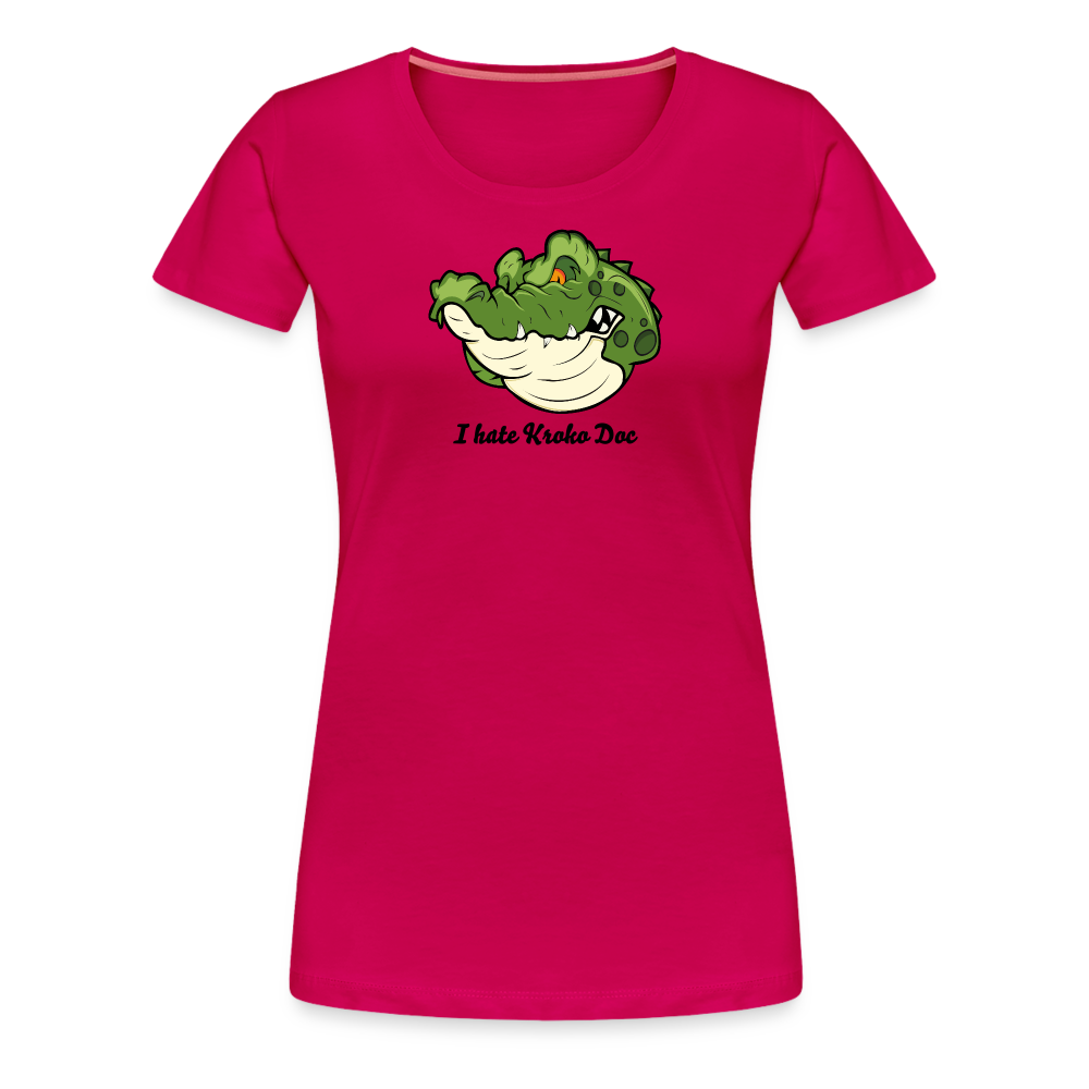 Girl’s Premium T-Shirt - Kroko - dunkles Pink