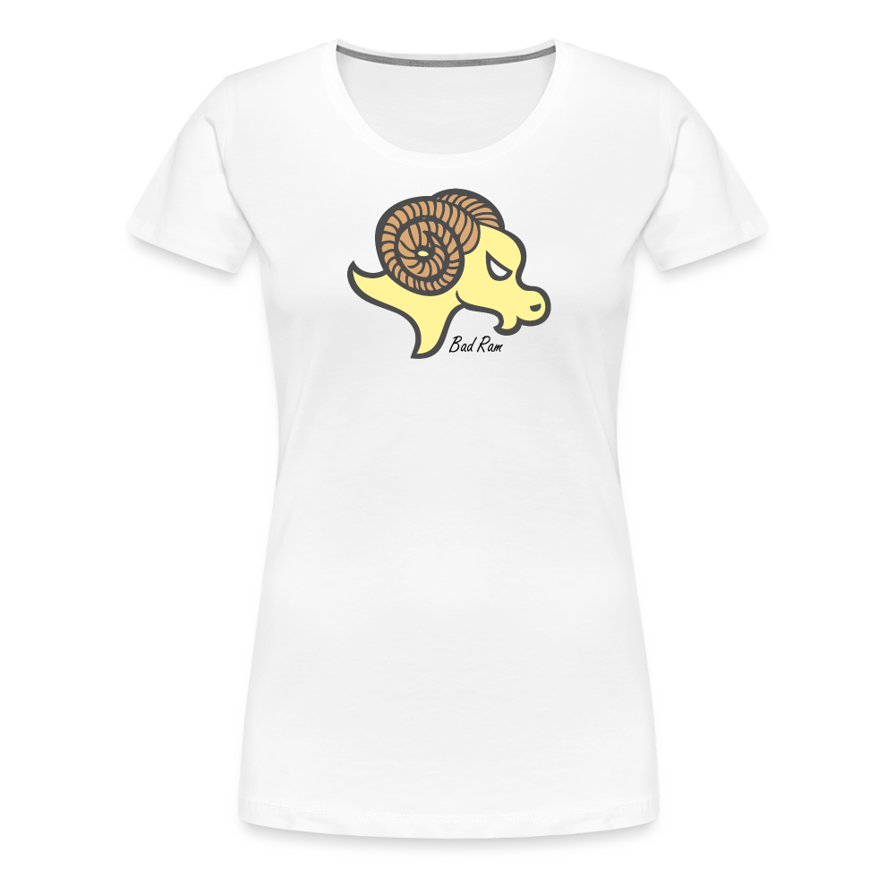 Girl’s Premium T-Shirt - Ram - weiß