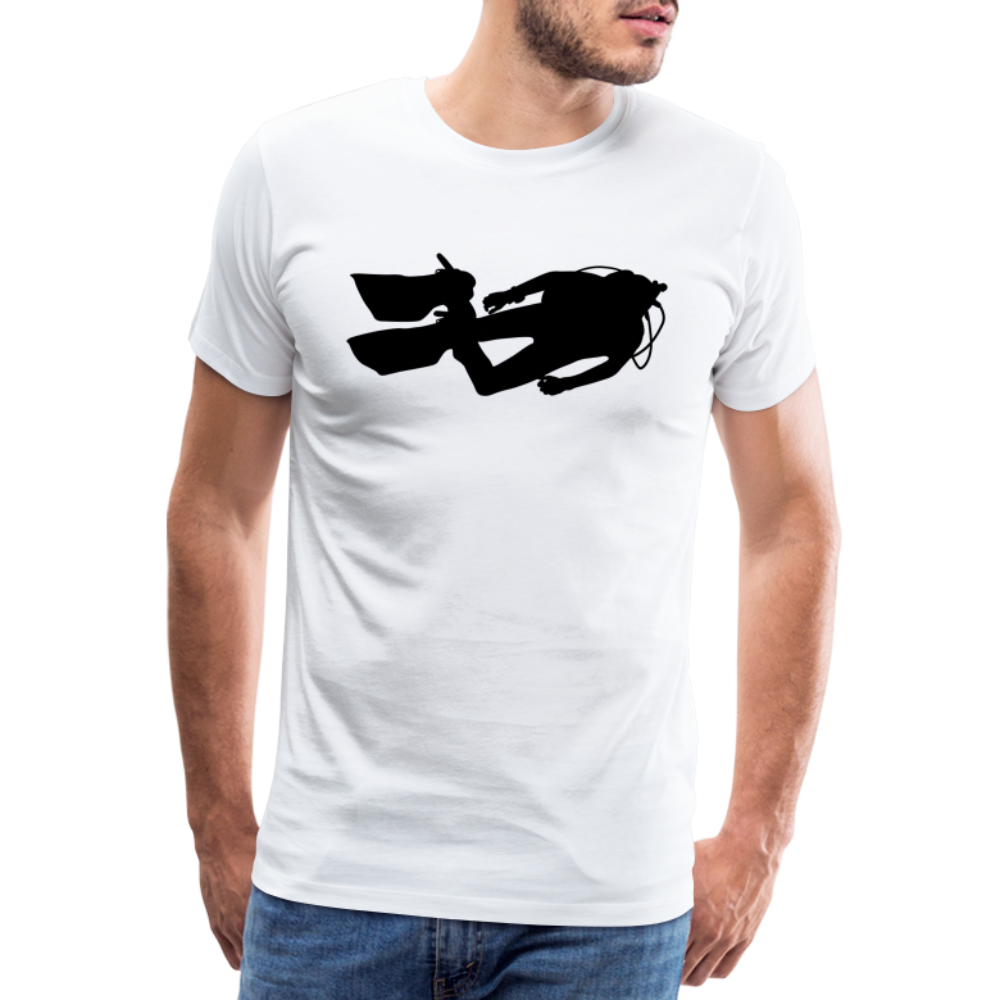 Men’s Premium T-Shirt - Diver man - weiß