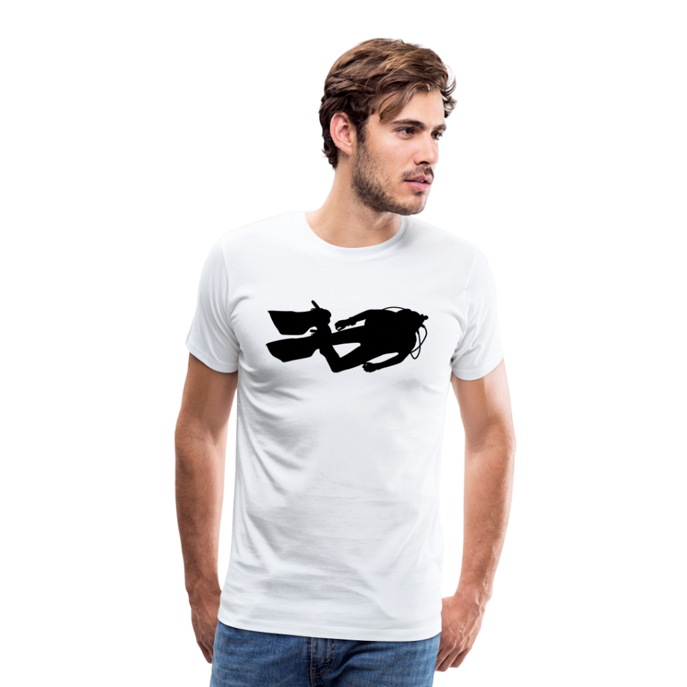Men’s Premium T-Shirt - Diver man - weiß