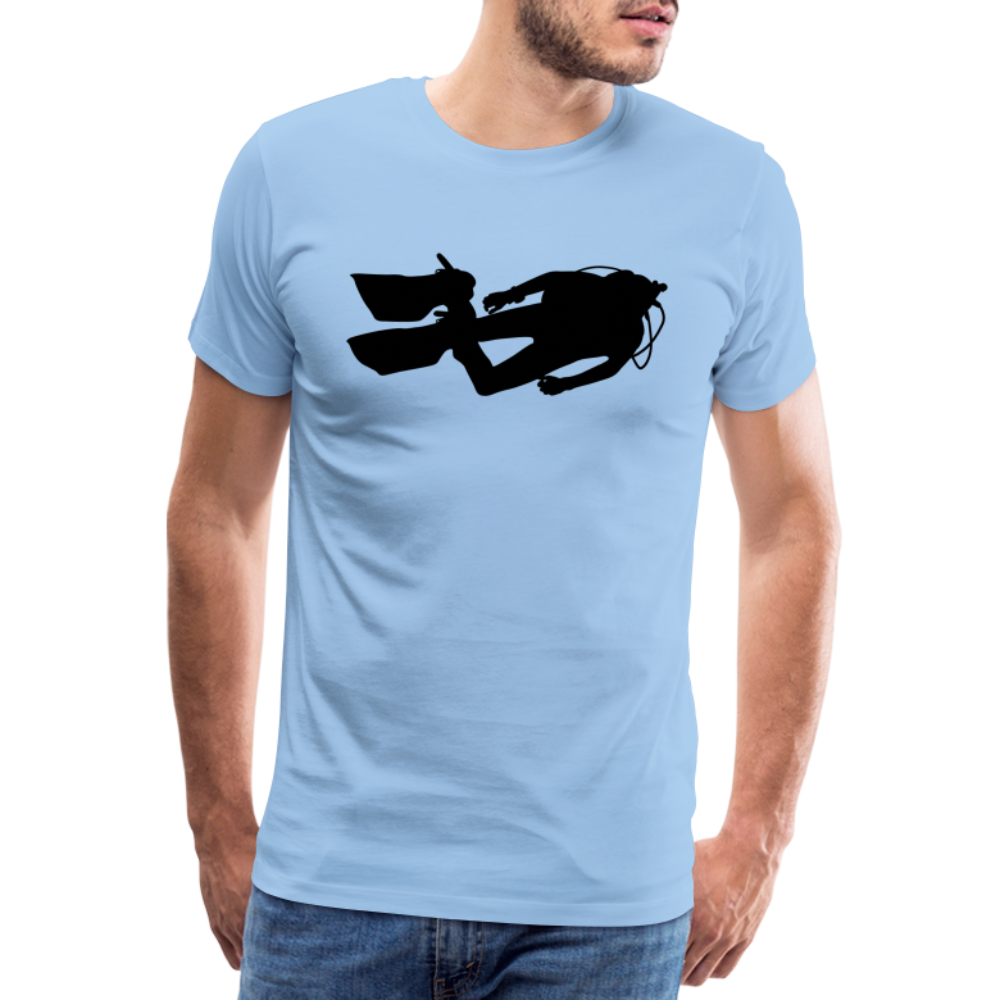 Men’s Premium T-Shirt - Diver man - Sky