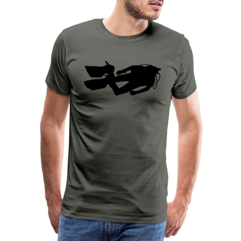Men’s Premium T-Shirt - Diver man - Asphalt
