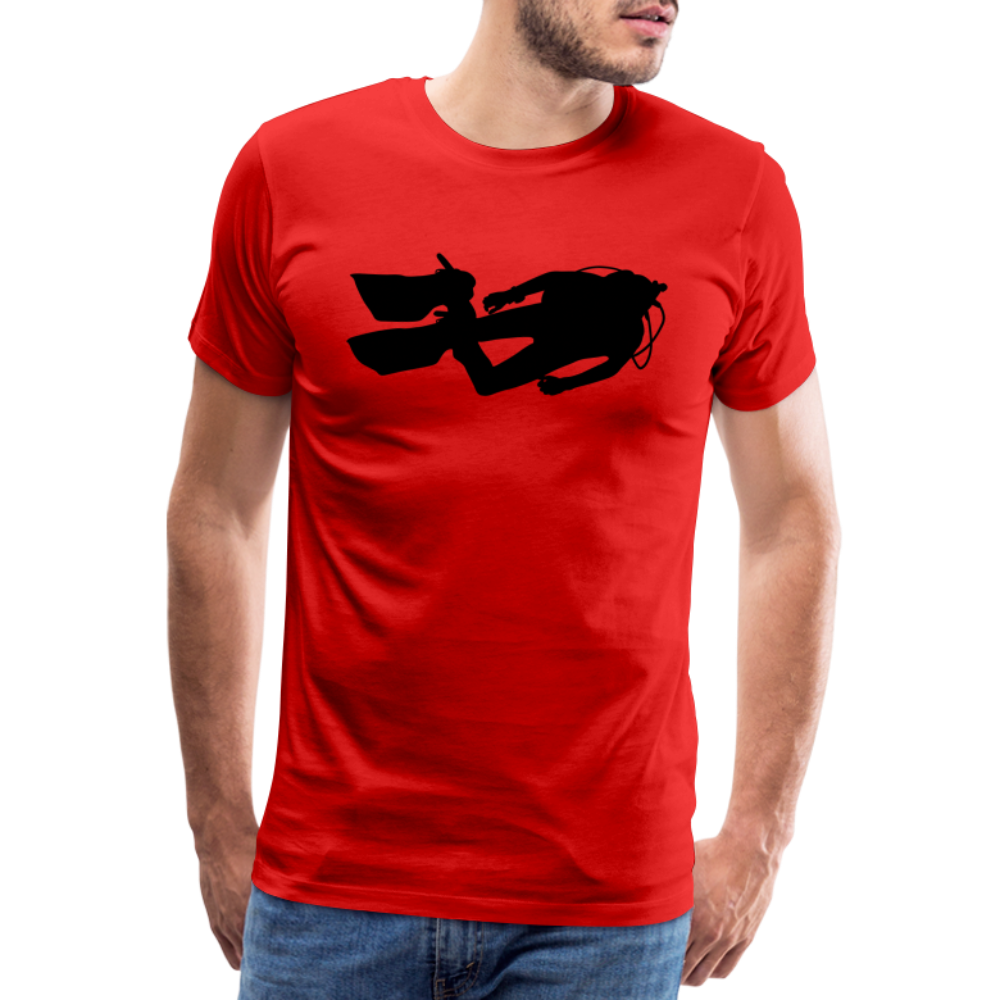 Men’s Premium T-Shirt - Diver man - Rot